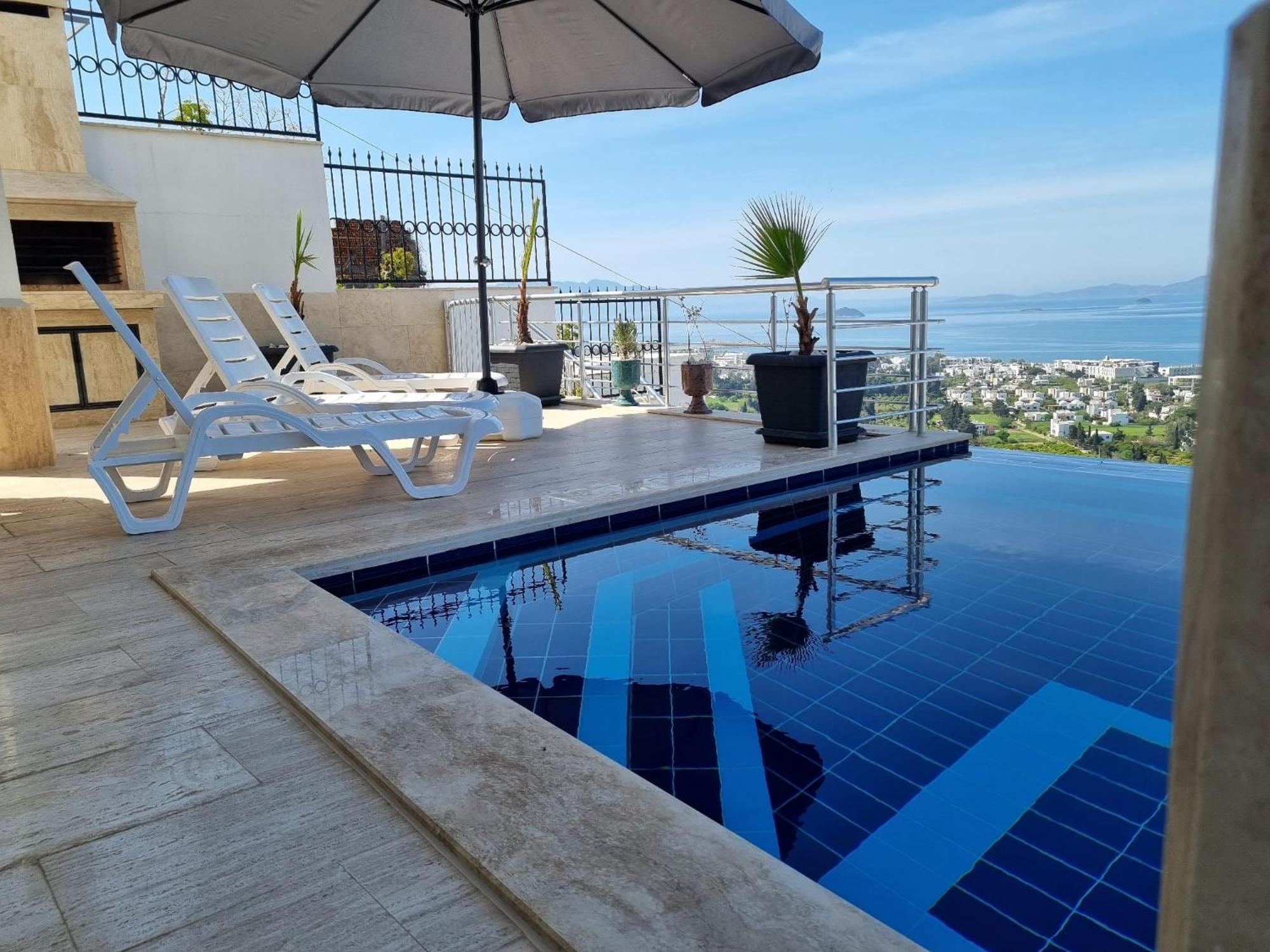 Bodrum Eason Villa & House 350M2 Full Sea View With Private Infinity Pool Buitenkant foto