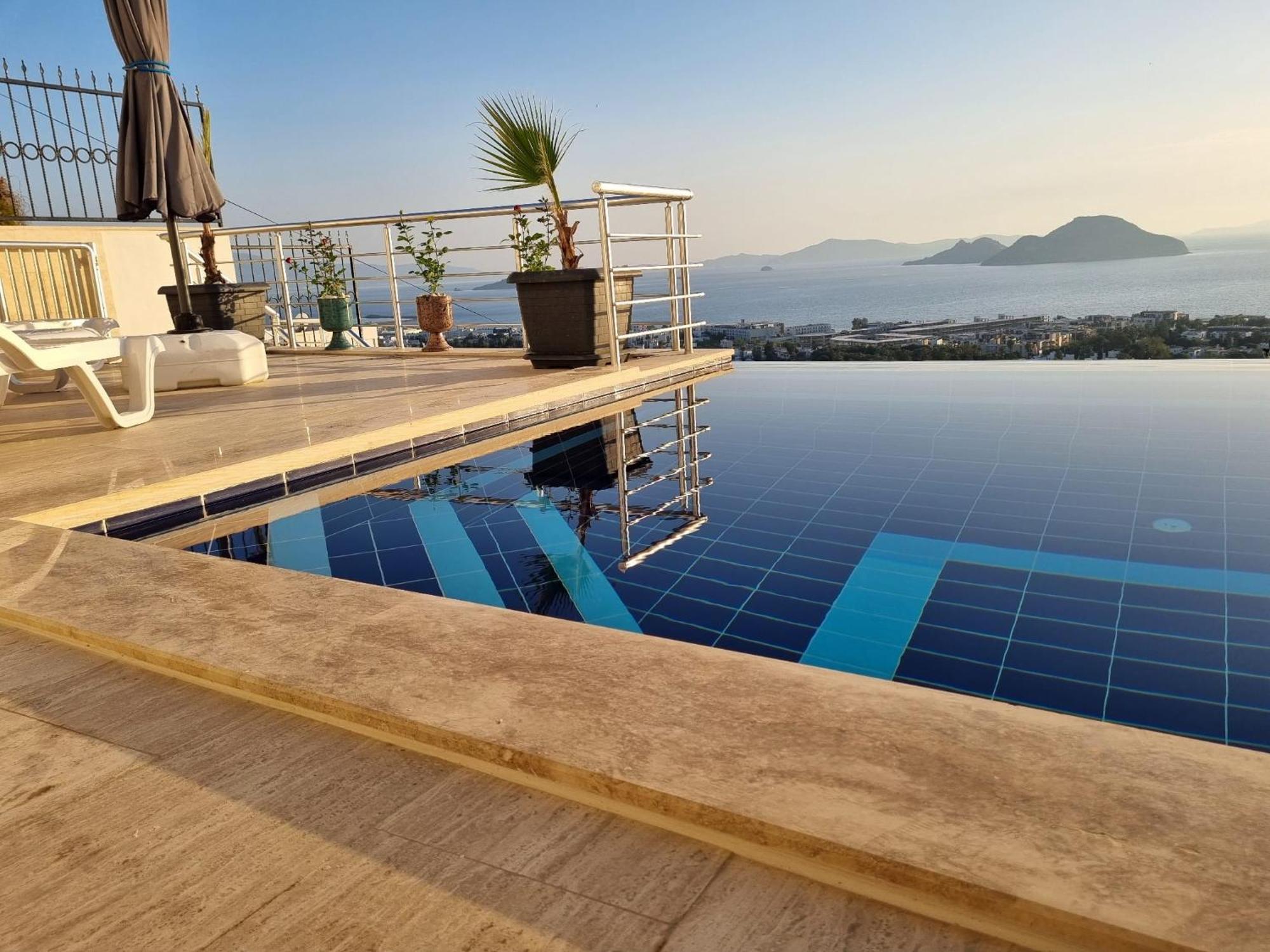 Bodrum Eason Villa & House 350M2 Full Sea View With Private Infinity Pool Buitenkant foto