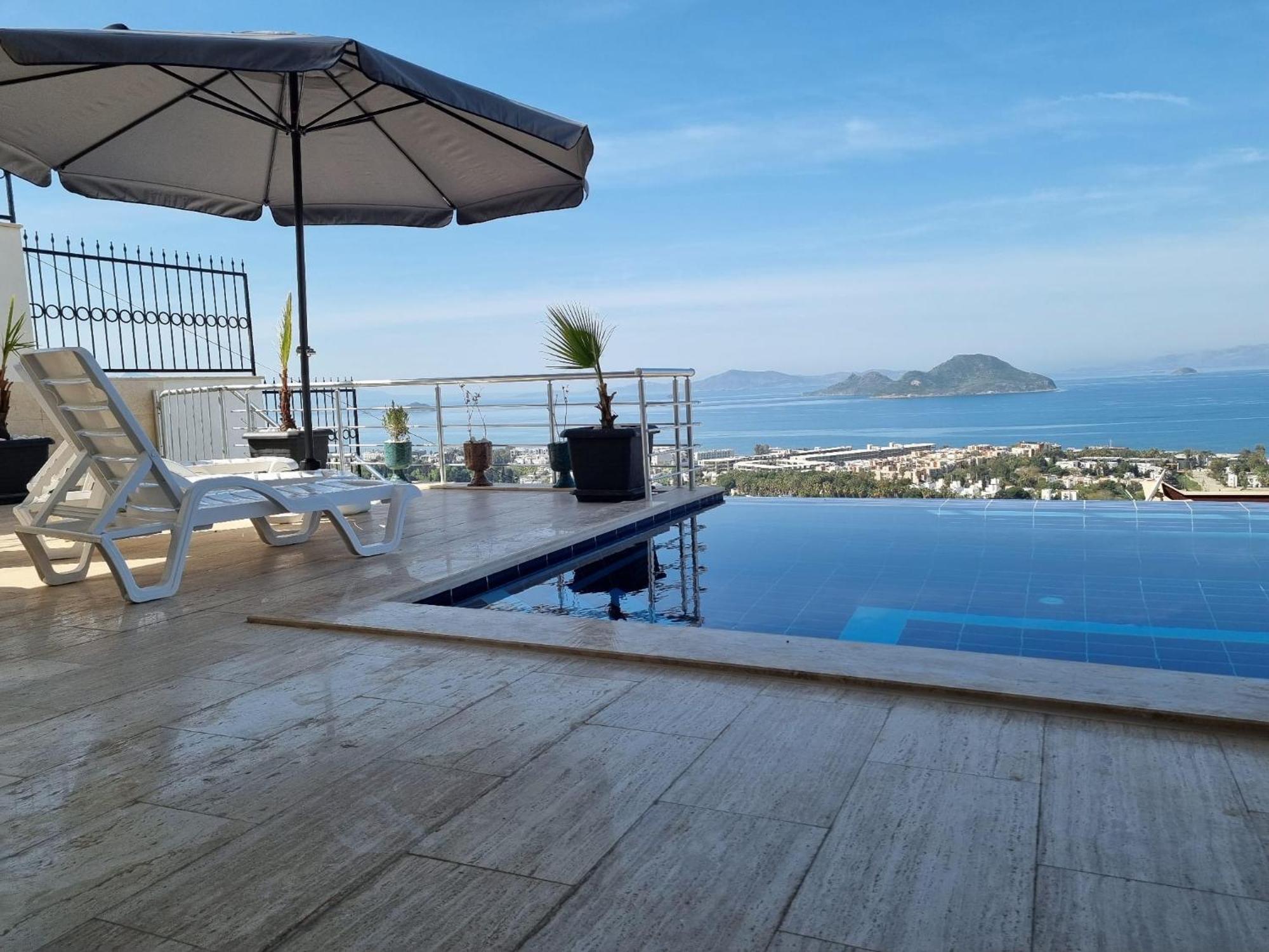 Bodrum Eason Villa & House 350M2 Full Sea View With Private Infinity Pool Buitenkant foto