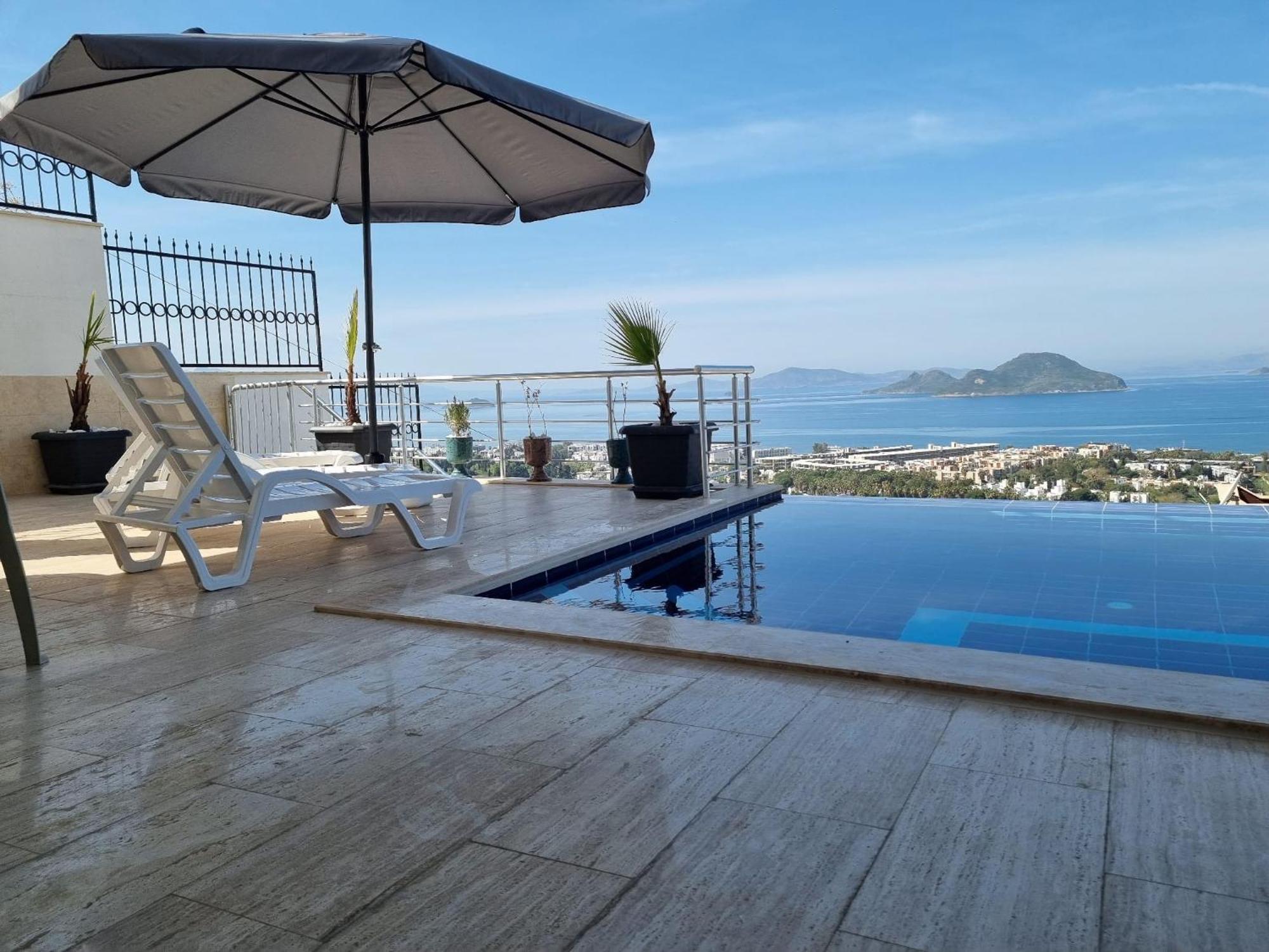 Bodrum Eason Villa & House 350M2 Full Sea View With Private Infinity Pool Buitenkant foto